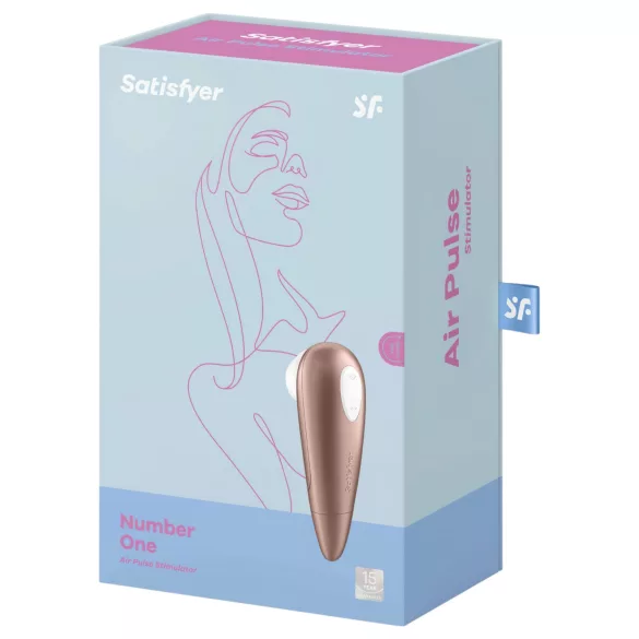 Satisfyer 1 Number One - stimulator clitoridian cu unde de aer - maro