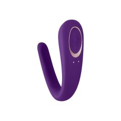   Satisfyer Double Classic - vibrator de cuplu impermeabil, cu baterie (violet)