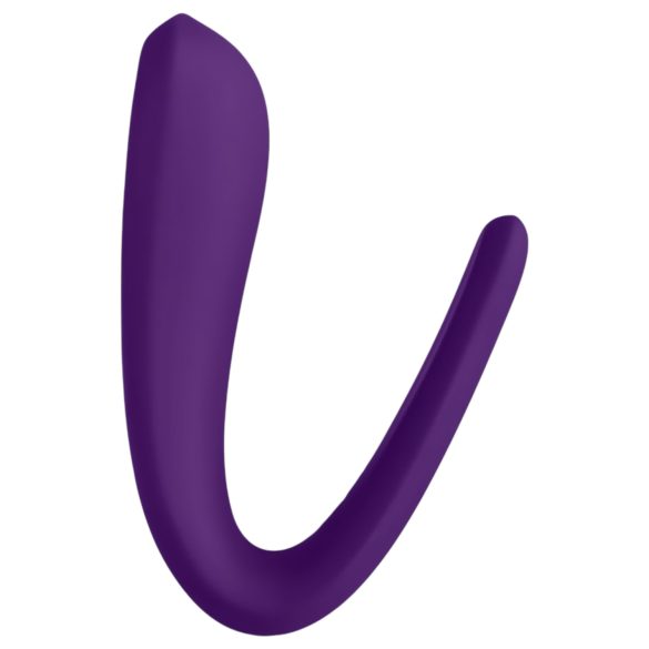 Satisfyer Double Classic - vibrator dublu rezistent la apă, reîncărcabil (mov)