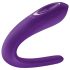 Satisfyer Double Classic - vibrator dublu rezistent la apă, reîncărcabil (mov)