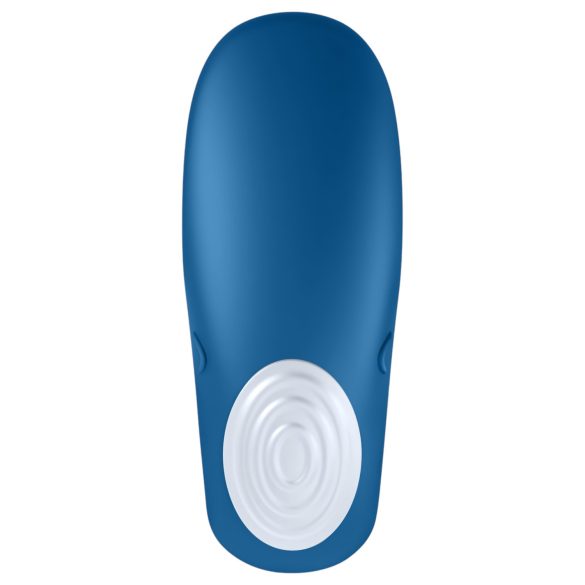 Satisfyer Double Whale - vibrator pentru cuplu cu 2 motoare - albastru