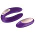 Satisfyer Double Plus Remote - vibrator de cuplu cu telecomandă, reîncărcabil (mov)