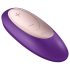 Satisfyer Double Plus Remote - vibrator de cuplu cu telecomandă, reîncărcabil (mov)