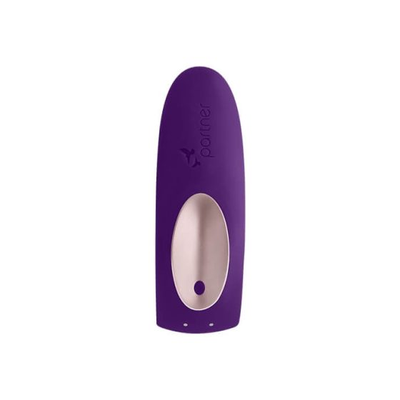 Telecomanda Satisfyer Double Plus - vibrator de cuplu fără fir, reîncărcabil (violet)