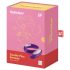 Satisfyer Double Plus Remote - vibrator de cuplu cu telecomandă, reîncărcabil (mov)