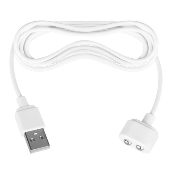 Satisfyer - Cablu de încărcare magnetic USB (alb)