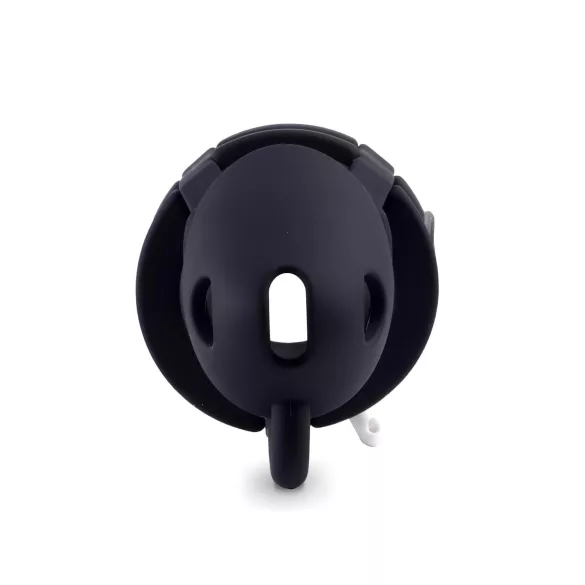 LOCK A WILLY - cușcă peniană cu lacăt - silicon - negru