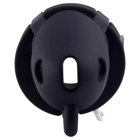 LOCK A WILLY - cușcă peniană cu lacăt - silicon - negru