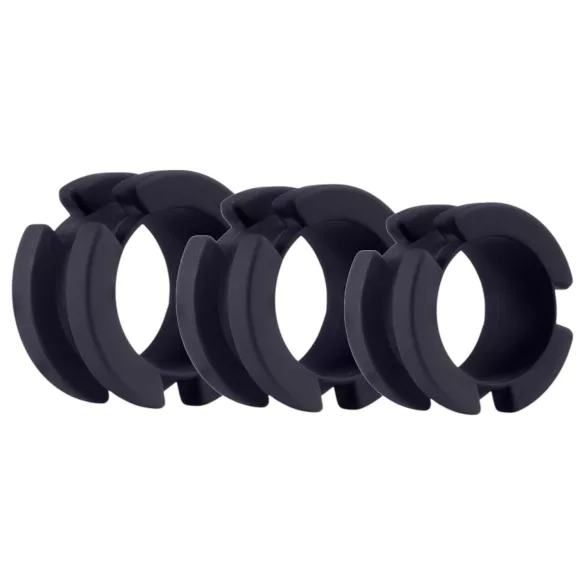 LOCK A WILLY - cușcă peniană cu lacăt - silicon - negru
