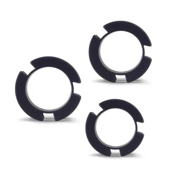 LOCK A WILLY - cușcă peniană cu lacăt - silicon - negru