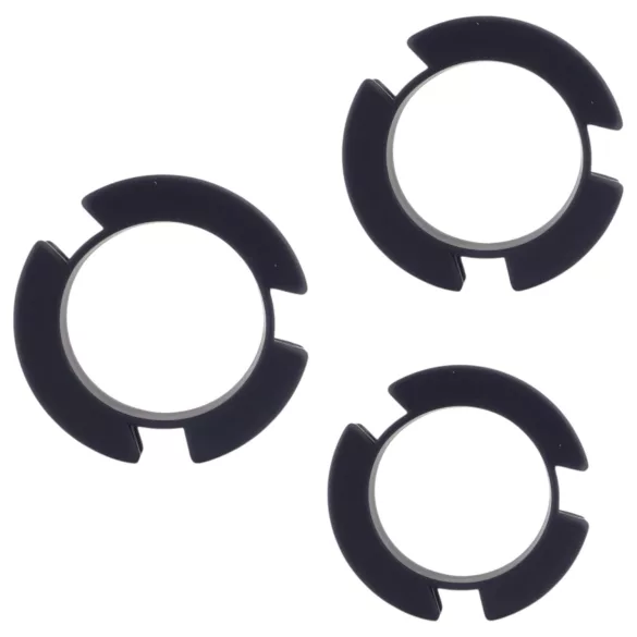 LOCK A WILLY - cușcă peniană cu lacăt - silicon - negru