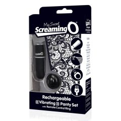   Screaming O MySecret - chilot vibrat cu bateria, radio control - negru (S-L)