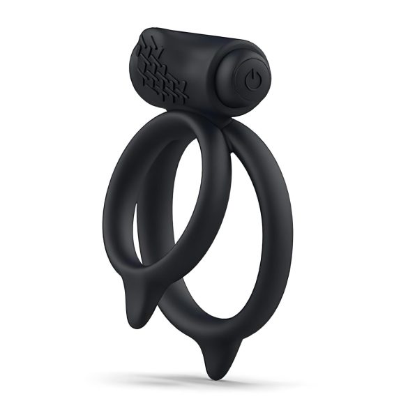 B SWISH Bcharmed DUO - inel vibrator pentru cupluri (negru)
