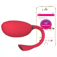   Magic Motion Fugu - ou vibrator purtabil controlat prin aplicație (roșu)