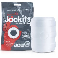   Screaming Jackits - masturbator, inel pentru testicule și extensibil (transparent)