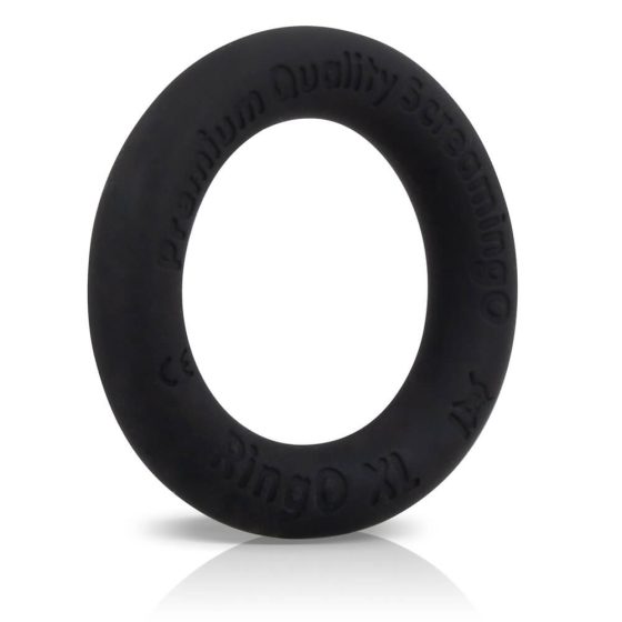 Screaming O Ritz XL - inel de penis din silicon (negru)