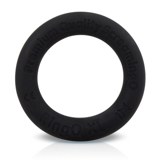 Screaming O Ritz XL - inel de penis din silicon (negru)
