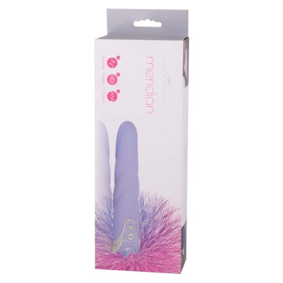 Vibe Therapy - Meridian - vibrator cu nervuri - violet