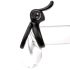 O țipăt intens - inel vibrator cu acumulator, negru