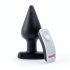 Screaming Plug XL - vibrator anal - mărime XL - silicon negru