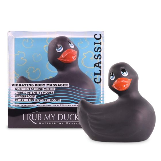 Vibrator pentru clitoris My Duckie Classic 2.0 - rață joacă, rezistent la apă (negru)