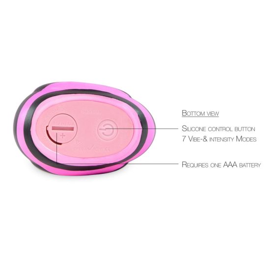 My Duckie Colors 2.0 - vibrator rezistent la apă pentru clitoris (negru-roz)
