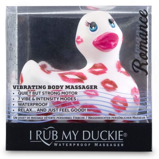 My Duckie Romance 2.0 - vibrator clitoridian rezistent la apă (alb-roz)