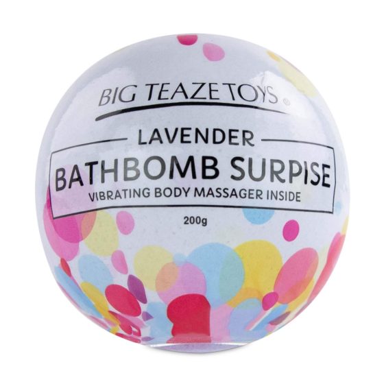 Big Teaze Toys - mini vibrator ascuns într-o bombă de baie (lavandă)