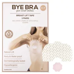   Bye Bra - benzi adezive ridicare sâni invizibile - roz - 6 bucăți