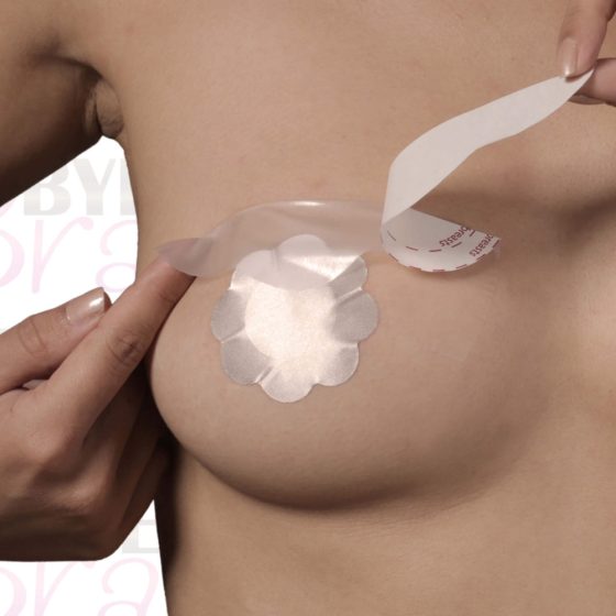 Bye Bra D-F - plasture ridicător de sâni invizibil - roz (3 perechi)