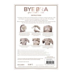   Bye Bra A-C - bandă adezivă de ridicare a sânilor, invizibilă - nud (4 perechi)