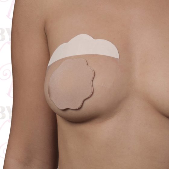 Bye Bra F-H - adeziv de ridicare a sânilor invizibil - nud (3 perechi)