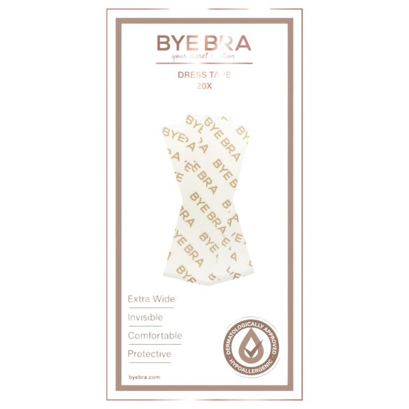 Bye Bra - bandă dublu adezivă pentru haine - 20 bucăți