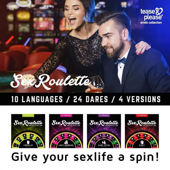 tease & please - Sex Roulette Foreplay - Joc de societate tip ruletă pentru preludiu, pentru cupluri