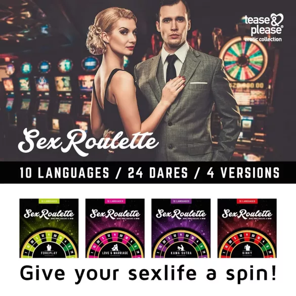 tease & please - Sex Roulette Foreplay - Joc de societate tip ruletă pentru preludiu, pentru cupluri
