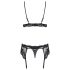 Obsessive 810-SEG-1 - set lenjerie din dantelă (negru) - L/XL