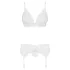 Obsessive - set lenjerie sexy - dantelă alb