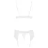 Obsessive - set lenjerie sexy - dantelă alb