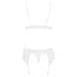 Obsessive - set lenjerie sexy - dantelă alb