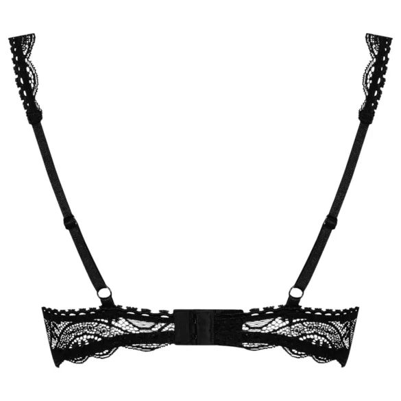 Obsessive Miamor - sutien push-up din dantelă (negru) - L/XL