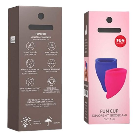 Set Fun Factory Fun Cup - set de pahare menstruale (2 bucăți)