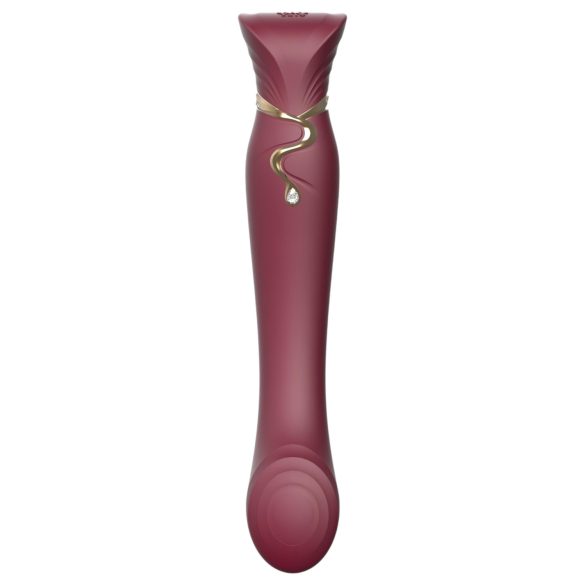 ZALO Queen - Vibrator G-spot și clitoris cu unde aer, roșu