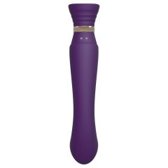   ZALO Queen - vibrator de punct G și clitoridian, cu baterie și impulzuri de undă (lila)