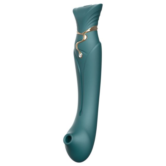 ZALO Queen - vibrator de punct G și clitoris cu impulsuri de undă, reîncărcabil (verde)