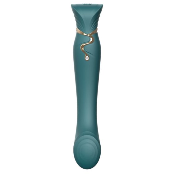ZALO Queen - vibrator de punct G și clitoris cu impulsuri de undă, reîncărcabil (verde)