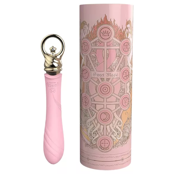 ZALO Courage Heating - vibrator luxos pentru punctul G, reîncărcabil, roz