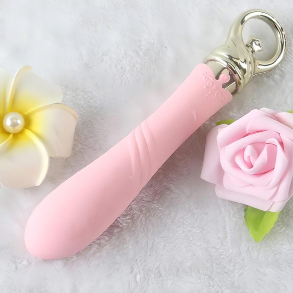 ZALO Courage Heating - vibrator luxos pentru punctul G, reîncărcabil, roz