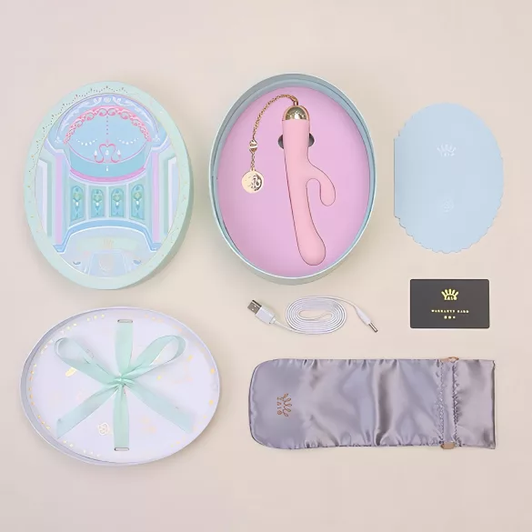 ZALO Ichigo Rabbit - vibrator de lux controlat prin aplicație (roz)