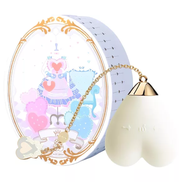 ZALO Baby Heart - vibrator inteligent clitoridian rezistent la apă (alb)