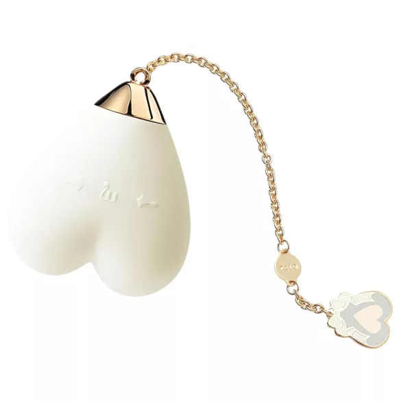 ZALO Baby Heart - vibrator inteligent clitoridian rezistent la apă (alb)